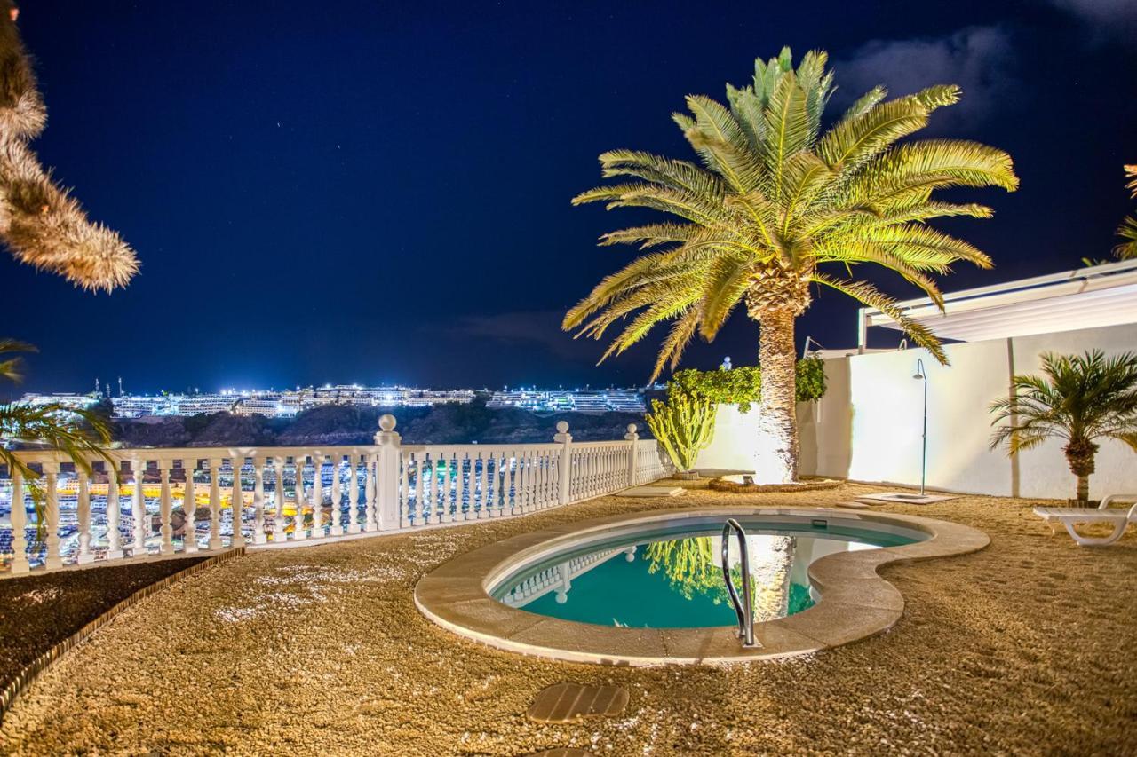 Mogán Stunning Villa With Breathtaking Ocean View מראה חיצוני תמונה