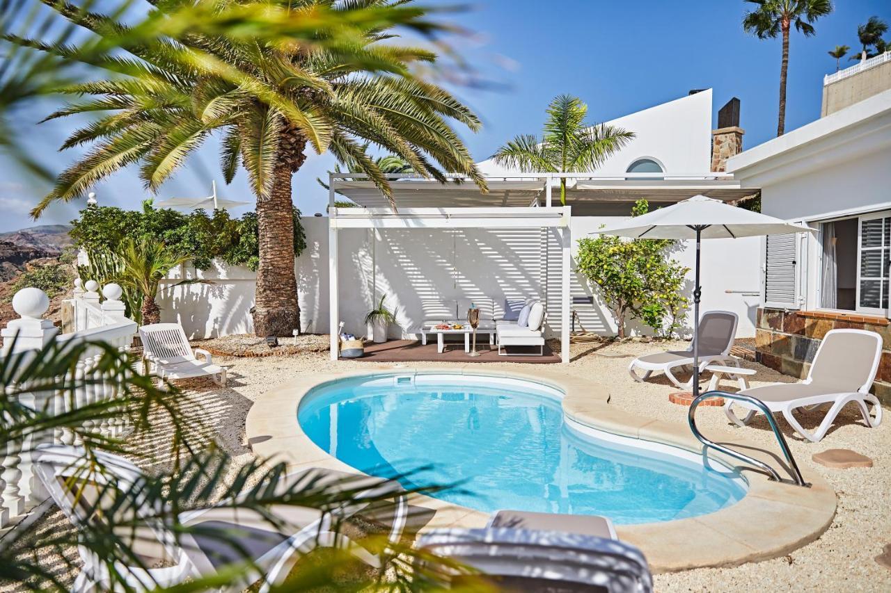 Mogán Stunning Villa With Breathtaking Ocean View מראה חיצוני תמונה